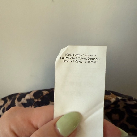 GANNI Leopard-Print Cotton-Denim Wrap Skirt EU 40 / US 8-10 - Picture 11 of 11